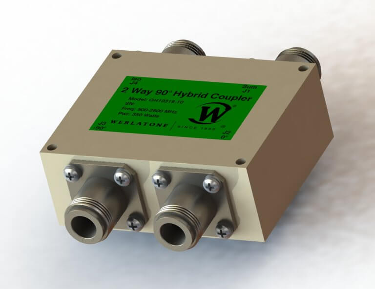 RF Hybrid Coupler QH10319 Connectorized 90° Hybrid